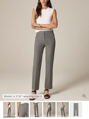J Crew Kate Classic Straight-Leg Women's Dress Pants in Four Season Stretch 4R